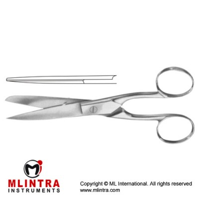 Bandage Scissor Straight Stainless Steel, 15 cm - 6"